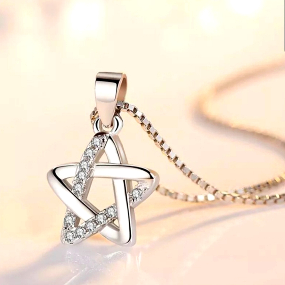 New 925 Sterling silver high quality Crystal Zirco